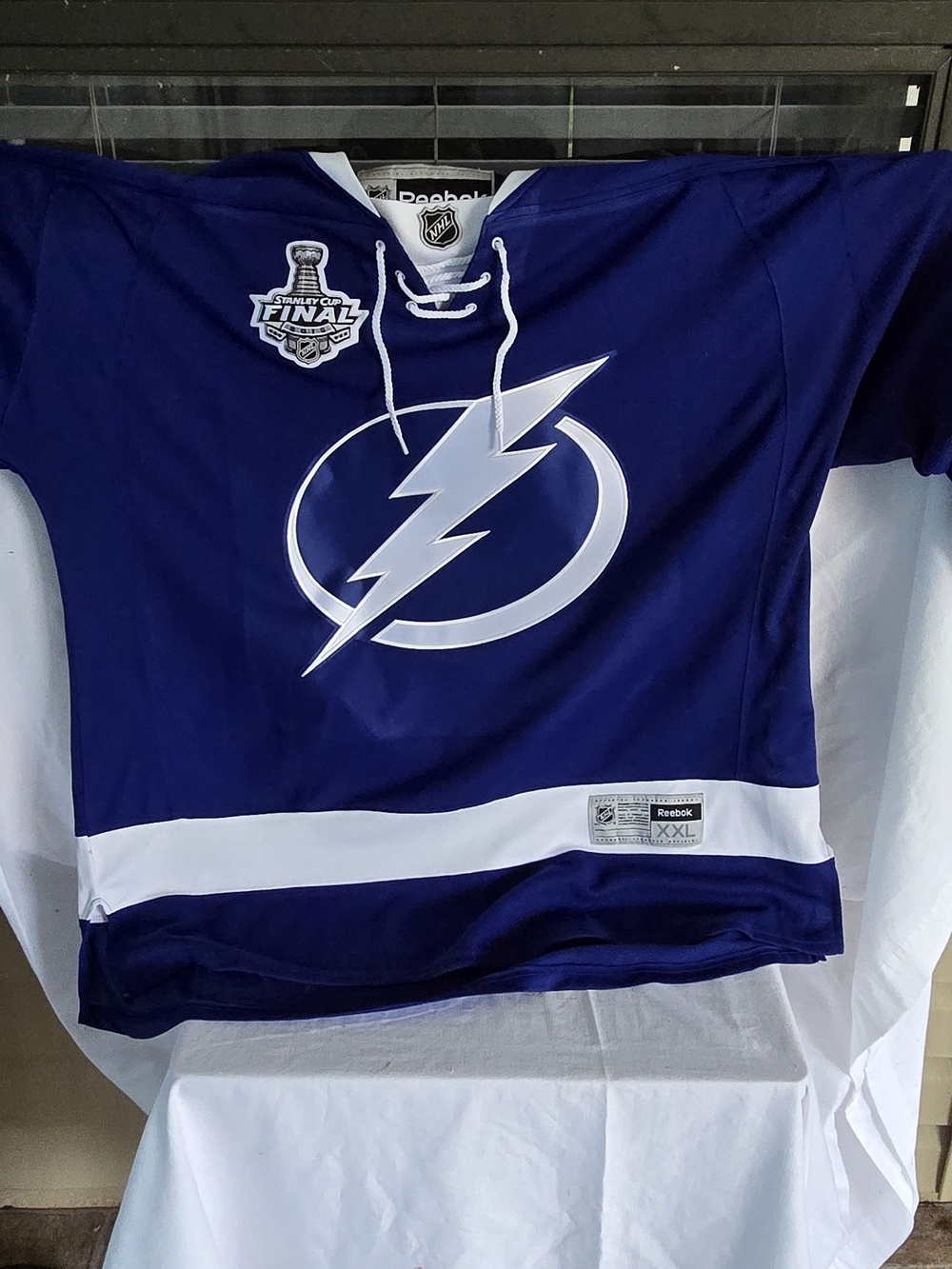 Reebok Tampa Bay Lightning Royal Blue Hockey Jersey